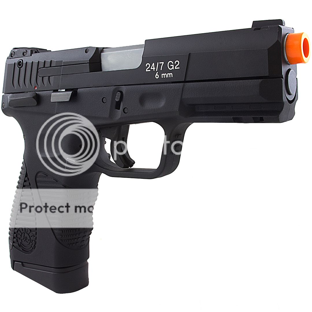 400 FPS TAURUS PT 24/7 LICENSED AIRSOFT CO2 BLOWBACK PISTOL HAND GUN